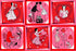 Fabric Michael Miller Multi Lover's Lane Kiss Me Quick by the Quarter Yard DCX13043-MULT