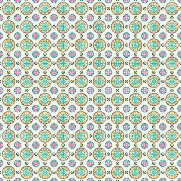 Fabric Michael Miller Cream Silk Mandala China Dolls by the Quarter Yard DCX13105-CREM
