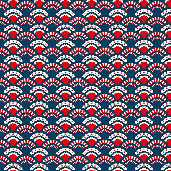 Fabric Michael Miller Cadet Sparkle Stripe Parade Red, White & Beautiful by the Quarter Yard DCX13154-CADE
