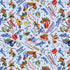 Fabric Michael Miller Blue Love Your Garden Hunks Gone Gardening by the Quarter Yard DCX13114-BLUE