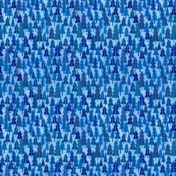 Fabric Michael Miller Wave Cedar Shadows Little Locomotives by the Quarter Yard DDC12878-WAVE