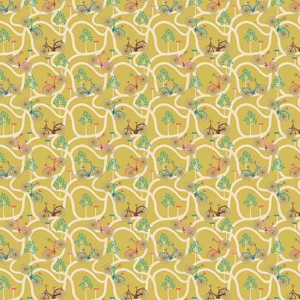 Fabric Michael Miller Grass Pedal Pathways Modern Nomad by the Quarter Yard DDC13060-GRAS