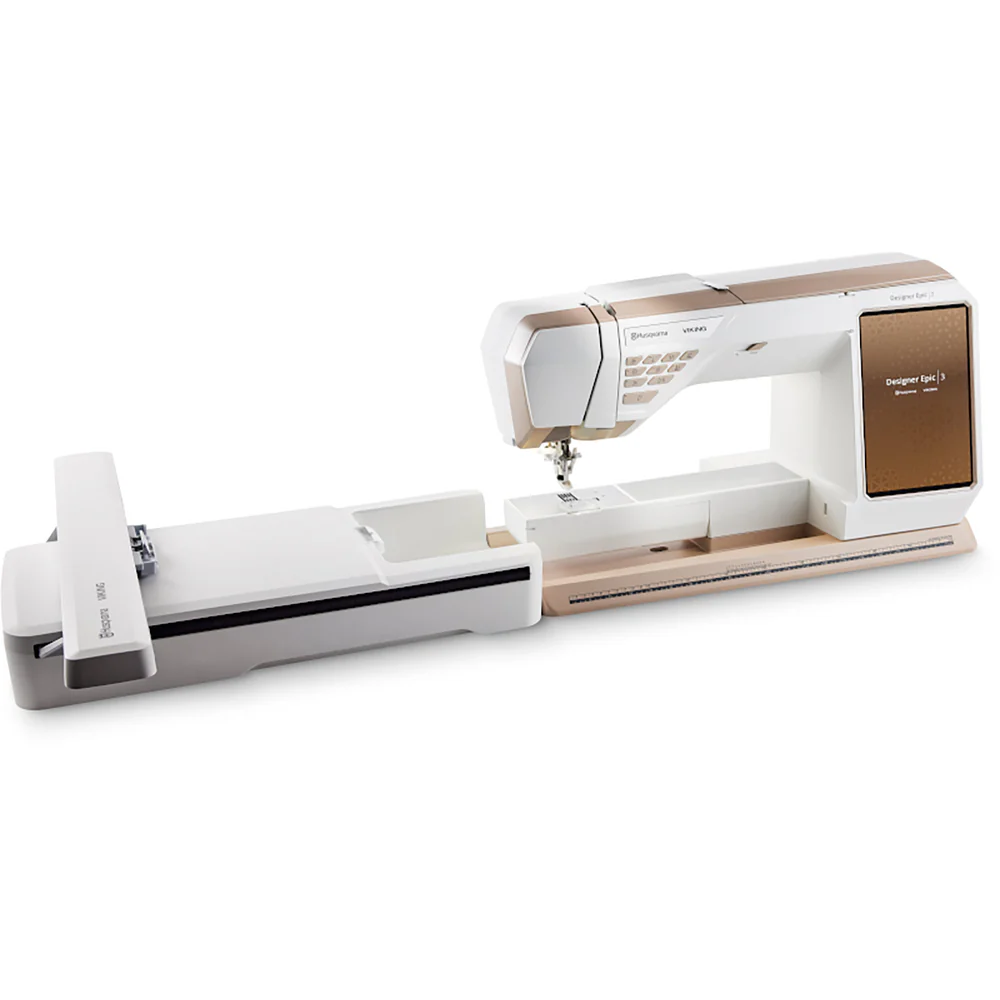 Husqvarna Viking Designer Epic 3 Sewing and Embroidery Machine with Holiday Gift Package