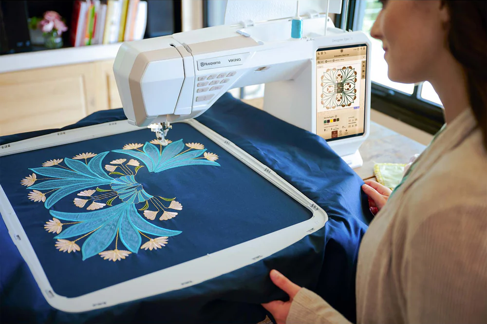 Husqvarna Viking Designer Epic 3 Sewing and Embroidery Machine with Holiday Gift Package