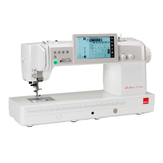 elna eXcellence 790 Pro Sewing Machine angled
