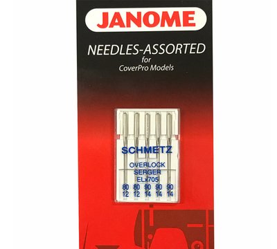 Janome 795802108 ELx705 Needles for CoverPro Models