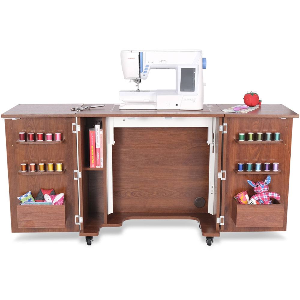 Arrow Sewing Kangaroo Bandicoot Sewing Cabinet teak with machine