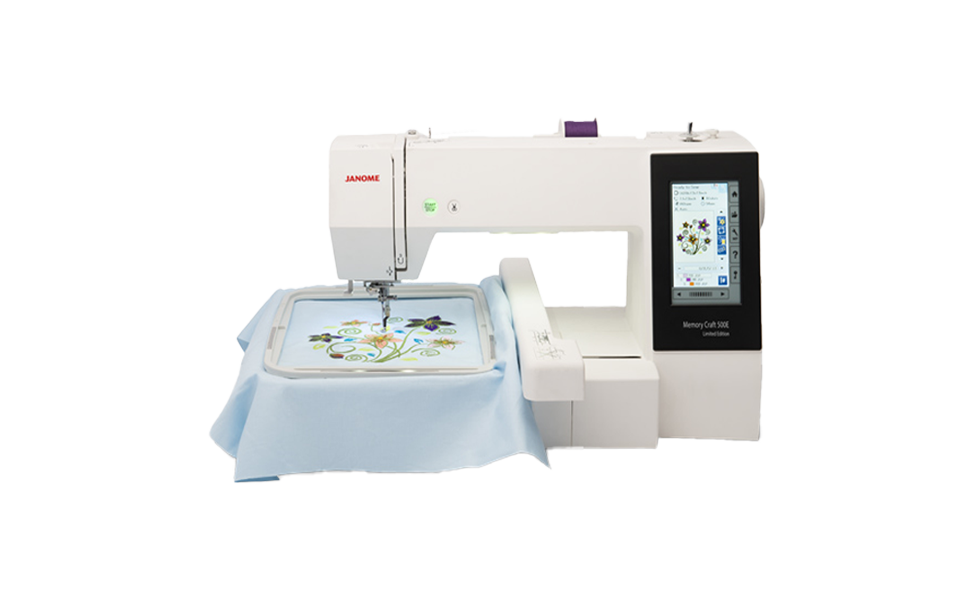 Janome Memory Craft 500E Limited Edition Embroidery Machine 11x7.9 ...