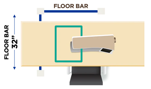 DIME Weightless Quilter Floor Standing Quilting Frame