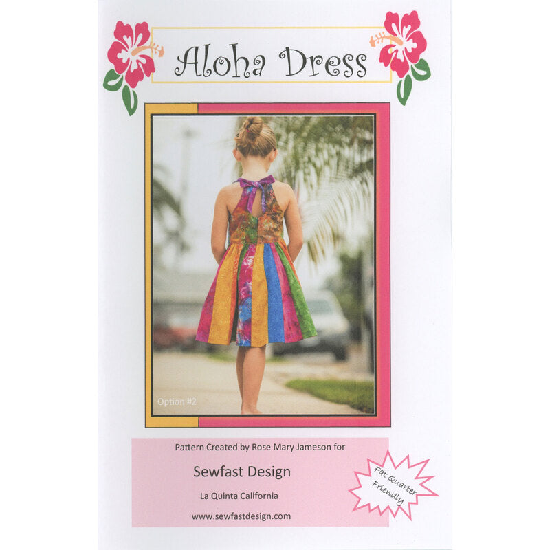 Sewfast Design Aloha Dress Sewing Pattern Sizes 2-8 SFDALOHA2018