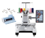 Brother Entrepreneur W PR680W 6 Needle Embroidery Machine 12x8 PR680W + SDX325 + PRHCK1 Combo Package