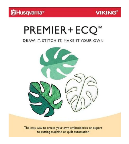 Husqvarna Viking 920581096 PREMIER+ ECQ™ Embroider Cut Quilt Embroidery Software