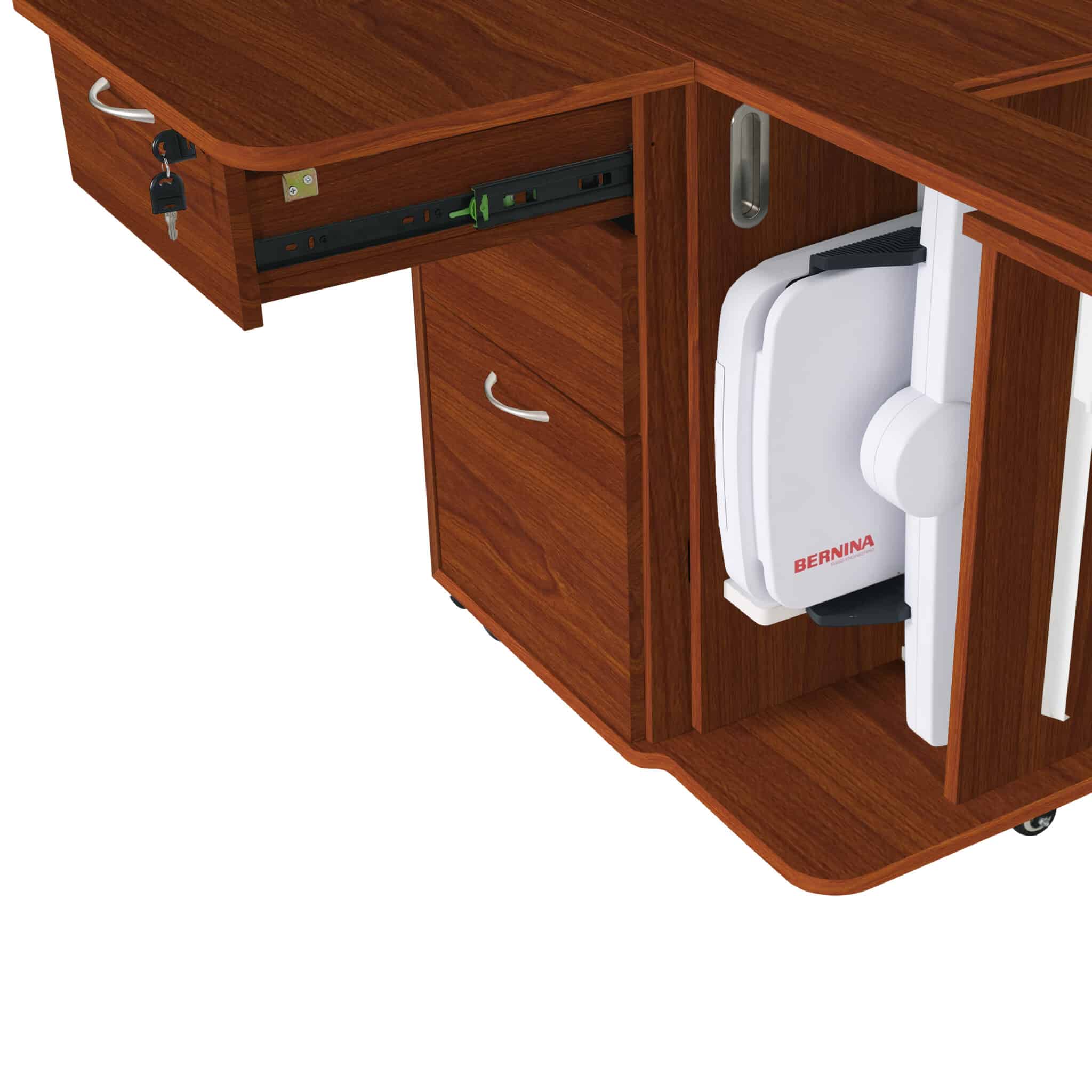 Kangaroo Bernina Embroidery Unit Pull-Out Storage Rack for Sydney