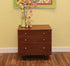 Arrow Sewing Kangaroo Joey Portable Sewing Cabinet teak in a room with flowers