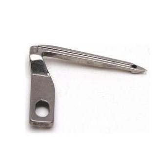 A small metallic sewing machine part, likely a needle frame lever or guide, shown on a plain white background.