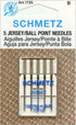 Schmetz 1725 Jersey Bolígrafo Agujas para máquina de coser 130/705H-SUK 15x1 Tamaño 70/10 Paquete de 5