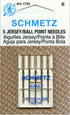 Schmetz 5pk Size 90/14 Jersey Ballpoint Sewing Machine Needles 1726 130/705H-SUK 15x1