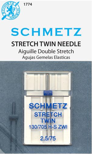 Schmetz Size 2.5/75 Twin Stretch Sewing Machine Needles 1774 130/705H-S 15x1
