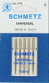 Schmetz 5pk Size 120/19 1779 Universal Sewing Machine Needles 130/705H 15x1