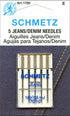 Schmetz 5pk Size 70/10 Jeans Denim Sewing Machine Needles 1780 130/705H-J 15x1