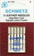 Schmetz 1784 Agujas para máquina de coser de cuero 130/705H-LL 15x1 Tamaño 80/12 Paquete de 5
