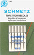 Schmetz 5pk Size 80/12 Topstitch Sewing Machine Needles 1792 130 N 15x1