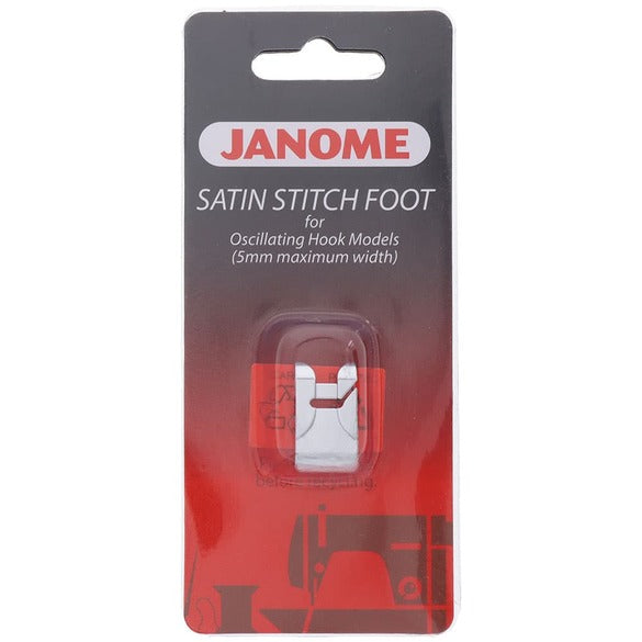 Janome 200129002 Satin Stitch Foot for Oscillating Hook Models (5mm Maximum Width)