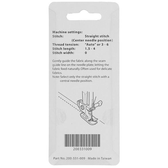 Janome Straight Stitch Foot for Horizontal Rotary Hook Models 200331009 for Sale at World Weidner