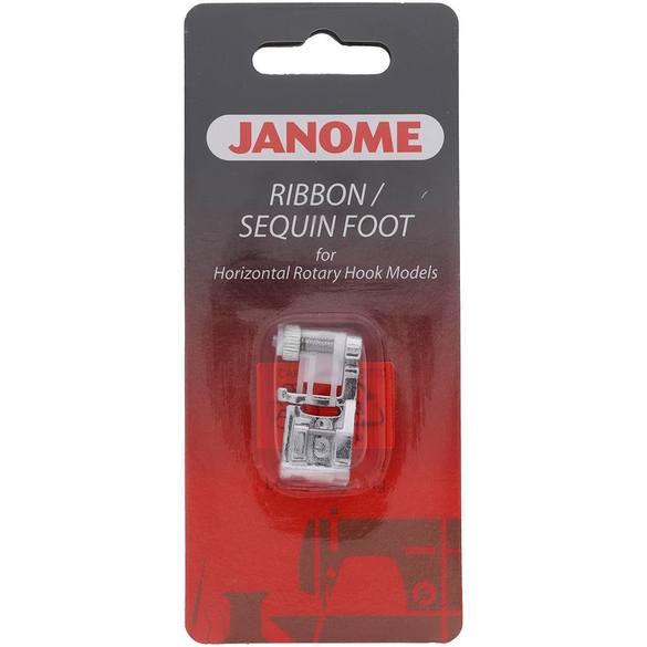 Janome Ribbon/Sequin Foot for Horizontal Rotary Hook Models 200332000 for Sale at World Weidner