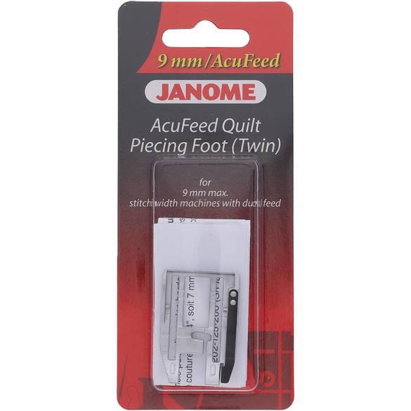 Janome AcuFeed Twin 1/4" Quilt Piecing Foot 202125004 for Sale at World Weidner