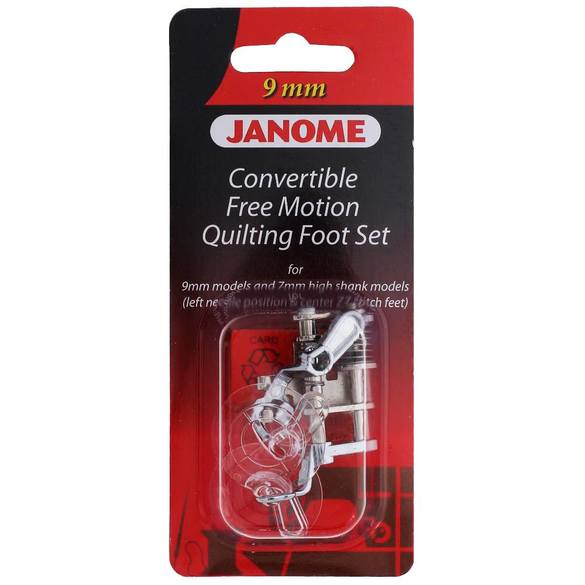 Janome Convertible Free Motion Quilting Foot Set for 9mm Models 202146001 for Sale at World Weidner