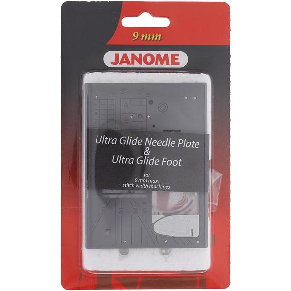Janome Ultraglide Needle Plate and Foot Set for 9mm Machines 202201005 for Sale at World Weidner