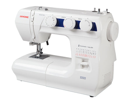 angled image of the Janome 2222 Sewing Machine