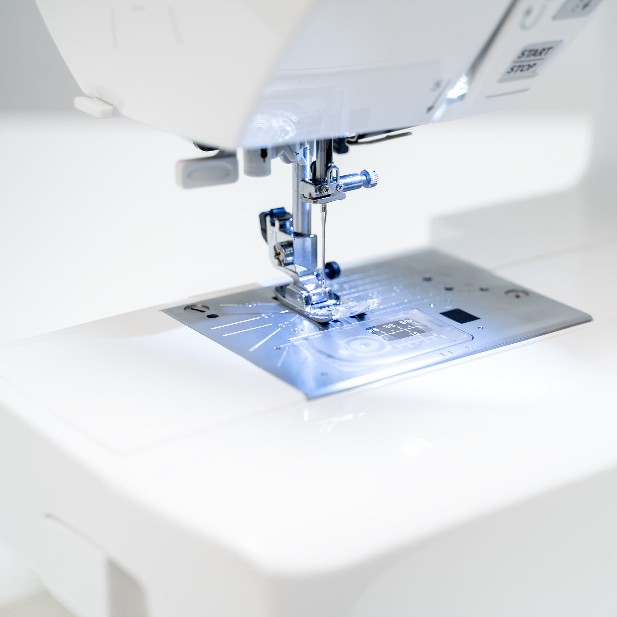 close up image of the Janome 3160QDC-G Sewing and Quilting Machine needle