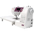 angled image of the Janome 3160QDC-G Sewing and Quilting Machine with table attached