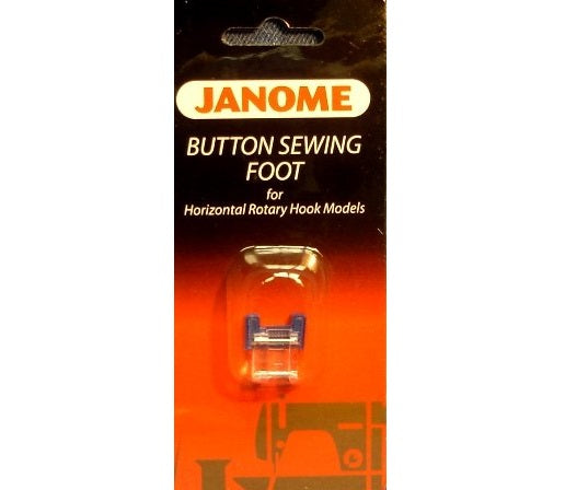 Janome Button Sewing Foot for Horizontal Rotary Hook Models 200136002 for Sale at World Weidner
