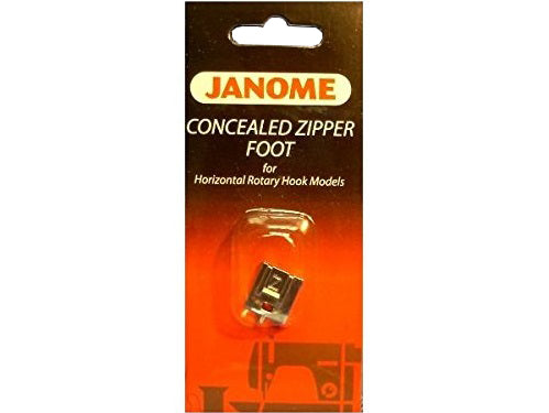Janome Concealed Zipper Foot for Horizontal Rotary Hook Models 200333001 for Sale at World Weidner