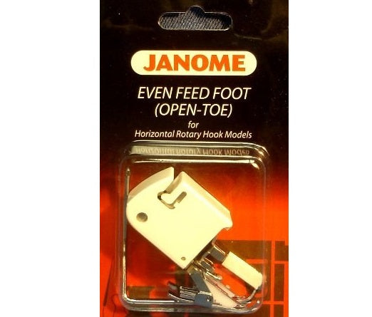 Janome Open Toe Even Feed Foot for Horizontal Rotary Hook Machines 200339007 for Sale at World Weidner