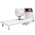 angled image of the Janome 4120QDC-G Sewing and Quilting Machine with the extension table