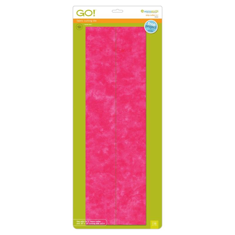 AccuQuilt GO! Die Strip Cutter-3 1/2" (3" Finished) 2 Strips 55032 image of packaging