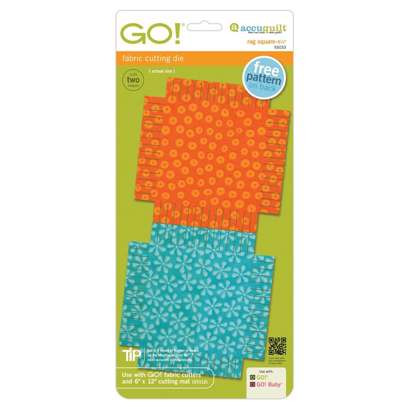 AccuQuilt GO! Die Rag Square-5 1/4" 55033 view of pattern