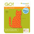 AccuQuilt Go! Die Calico Cat image of packaging and patch
