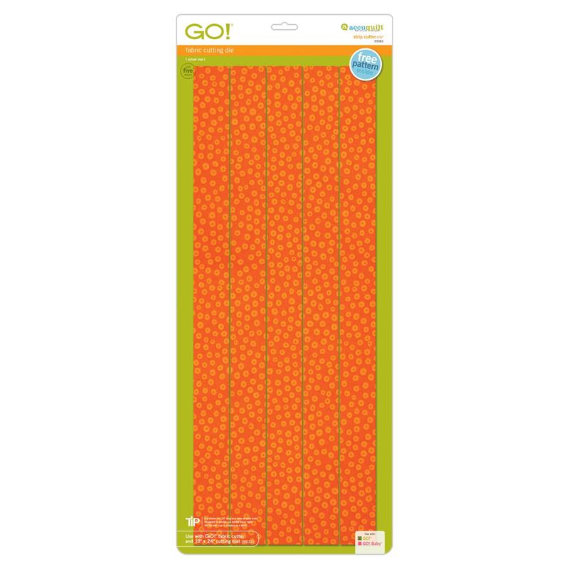 AccuQuilt Go! Die Strip Cutter-1 3/4" (1 1/4" Finished) 5 Strips 55083 image of packaging