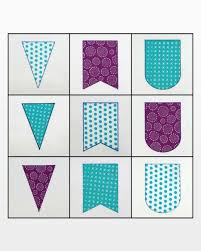 AccuQuilt GO! Pennants Die 55149 image of pattern