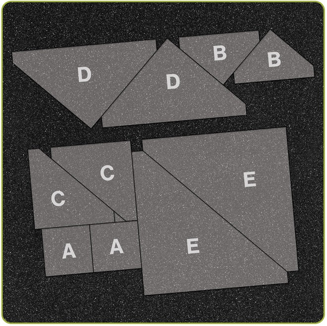 AccuQuilt GO! Snail's Trail-8" Finished Die image of patterns