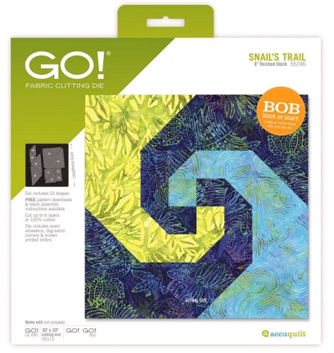 AccuQuilt GO! Snail's Trail-8" Finished Die image of packaging