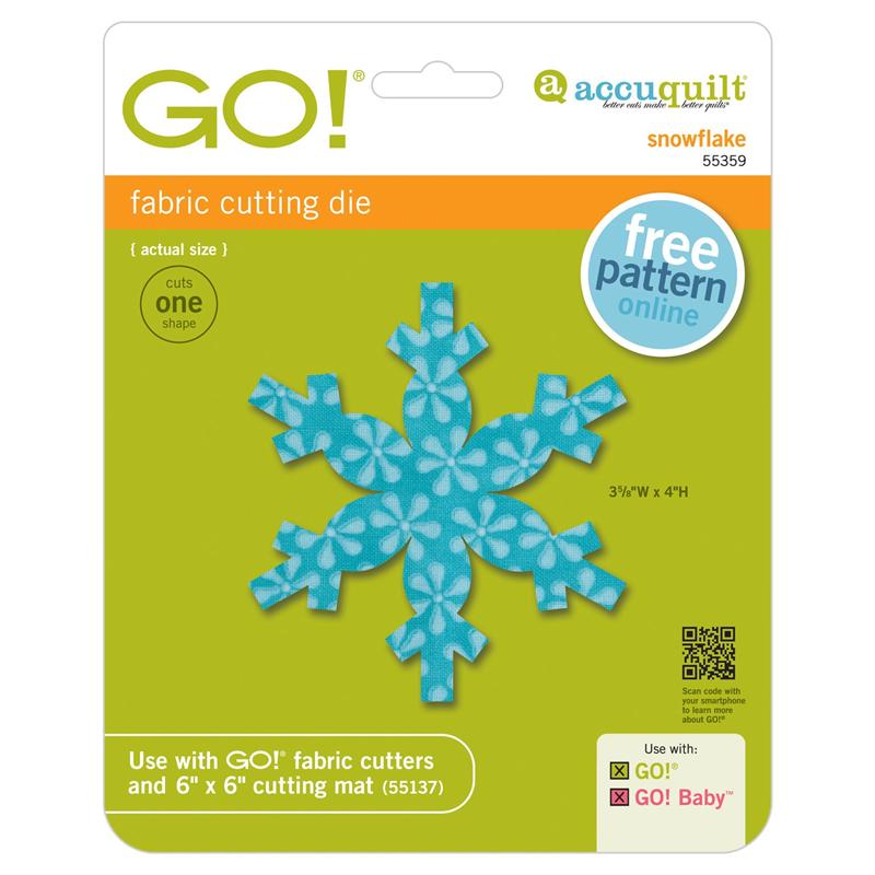 AccuQuilt Go! Die Snowflake 55359 image of packaging