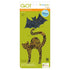AccuQuilt GO! Die Cat & Bat 55365 view of packaging and patch