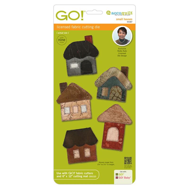 AccuQuilt GO! Die Small Houses by Reiko Kato 55387 view of packaging