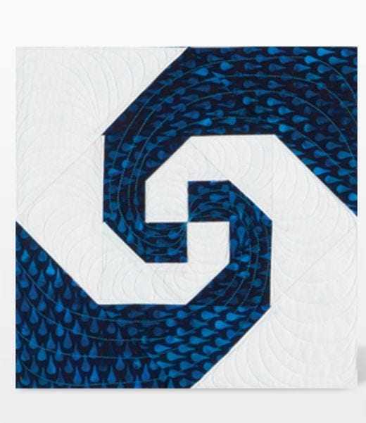 AccuQuilt Go! Die Big Snail's Trail 12" Finished 55460 image of pattern